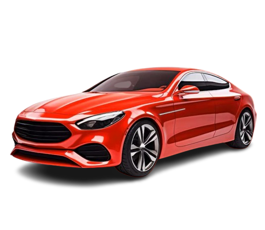 Premium red car serviced at Burj Al Ghubaibah